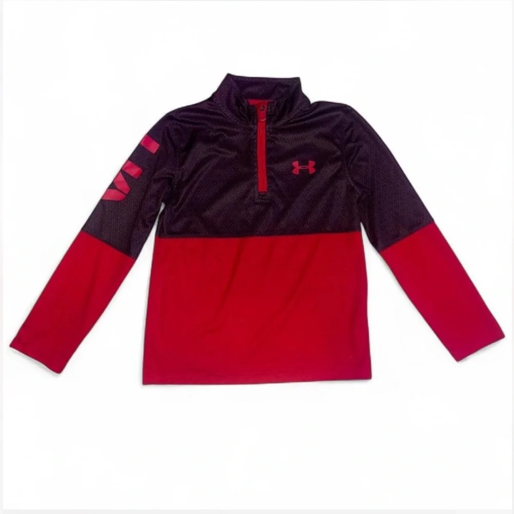 Under Armour Red and Black Athletic Wear size 6 boys